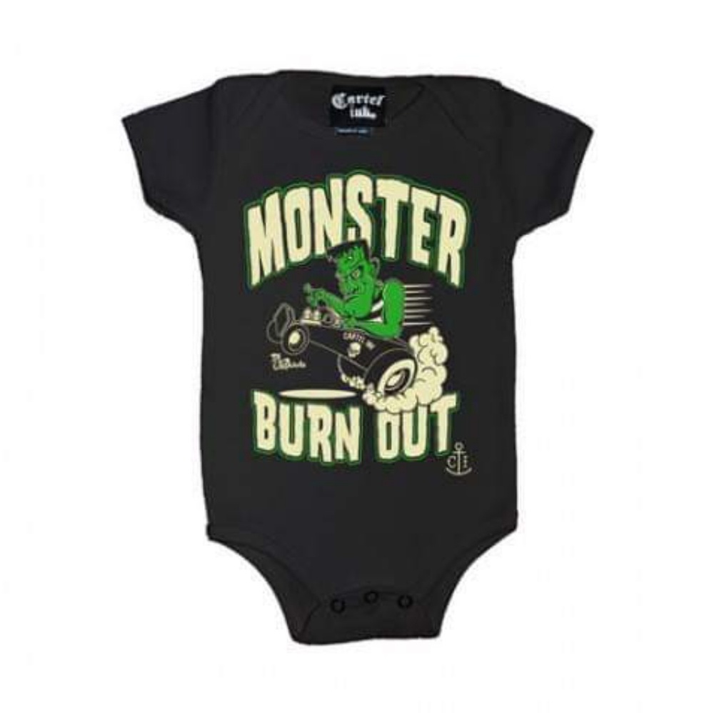 Monster Burn Out onesie
